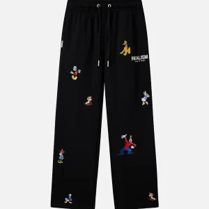 Realism and Disney Back Sweatpants to Front