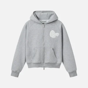 Realism Bunny Zip Hoodie Marle Grey