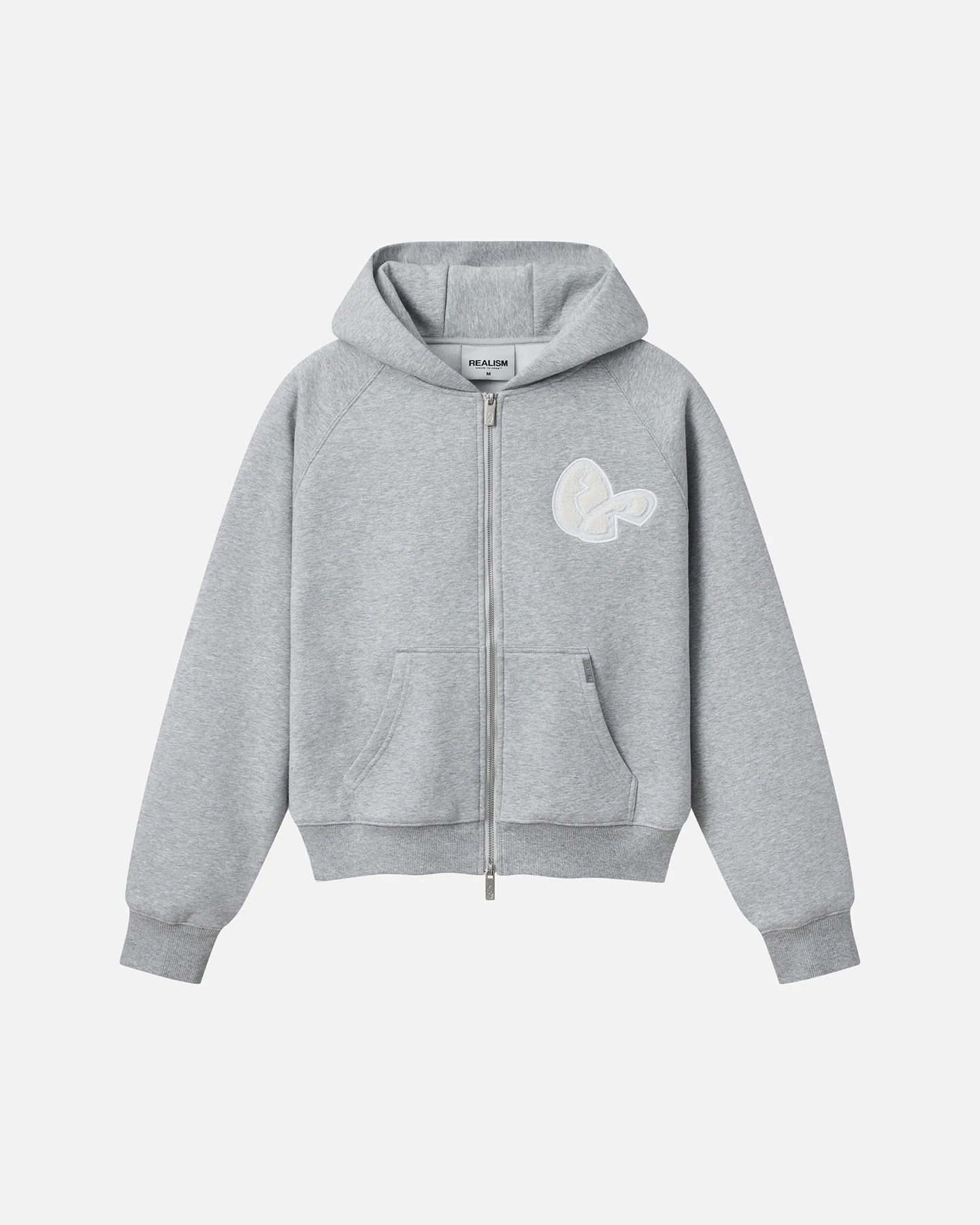 Realism Bunny Zip Hoodie Marle Grey Realism Bunny Zip Hoodie Marle Grey