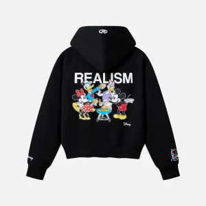 Realism and Disney Aussie Black Hoodie