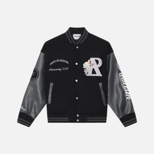 Realism Homecoming Varsity Black Jacket