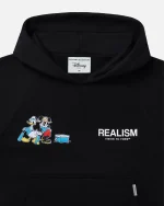 Realism and Disney Aussie Black Hoodie