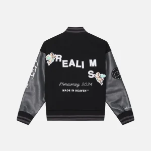 Realism Homecoming Varsity Black Jacket