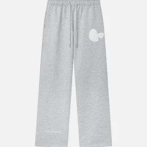 Bunny Sweatpants Open Leg Marle Grey