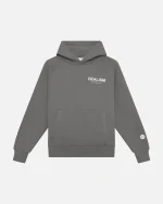 Back Logo Hoodie Grey Cool