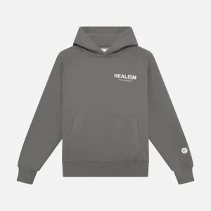 Back Logo Hoodie Grey Cool