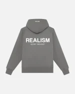Back Logo Hoodie Grey Cool