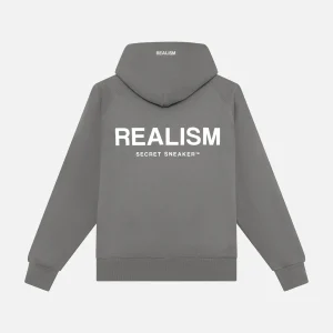 Back Logo Hoodie Grey Cool