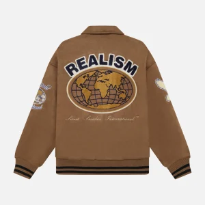 Realism Worldwide Coaches Tan Jacket